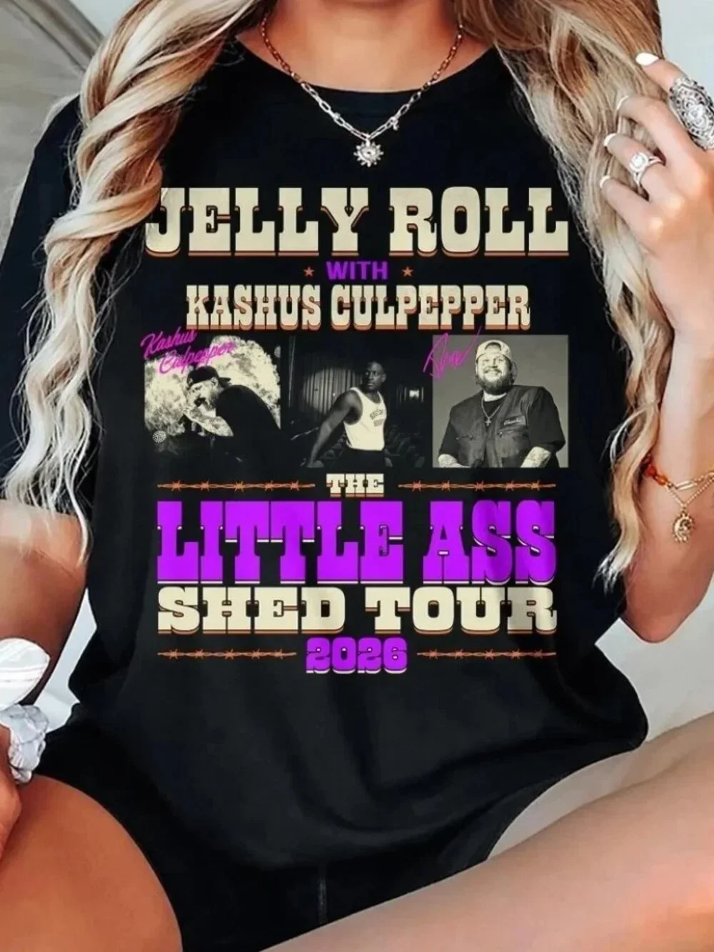 Jelly Roll the Little Ass Shed Tour 2026 North America Concert T-shirt